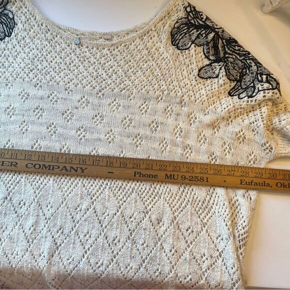 Anthropologie Knitted & Knotted Embroidered Luana tunic sweater - Picture 10 of 11